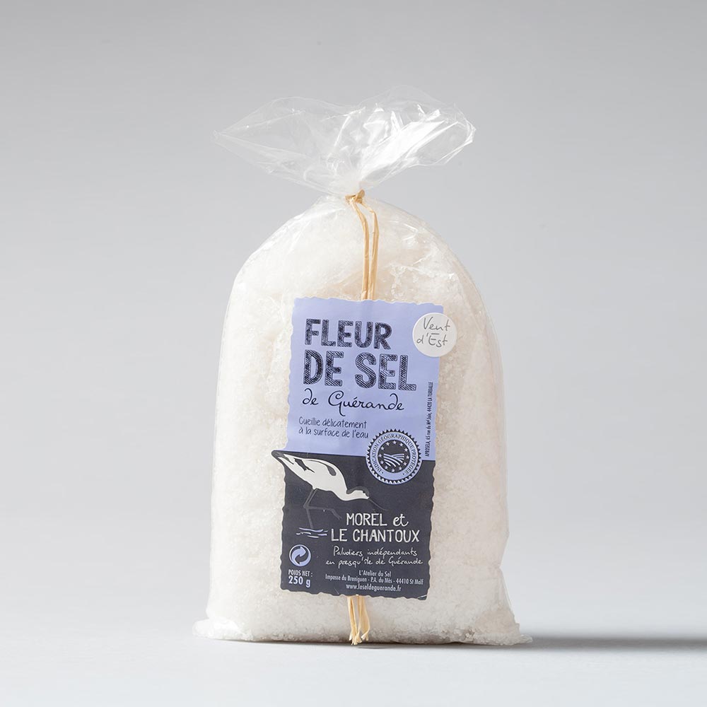 Fleur de Sel de Guérande VENT D'EST © 250g Sachet Le Sel de Guerande L'Atelier du Sel