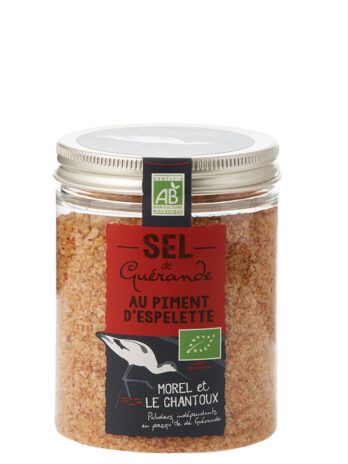 Guerande Sea Salt with Espelette Soft Chili Pepper – 250g Jar