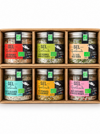 Coffret découverte Sels de Guérande IGP aromatisés certifiés Bio