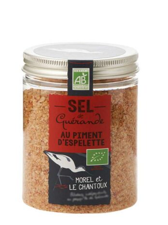 Guerande Sea Salt with Espelette Soft Chili Pepper – 250g Jar