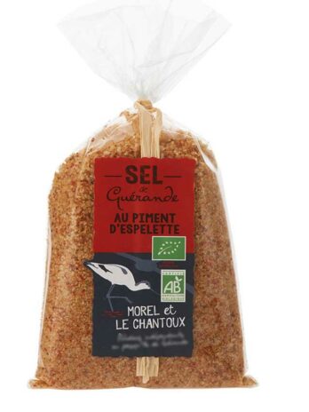 Guerande Sea Salt with Espelette Soft Chili Pepper – 250g Bag