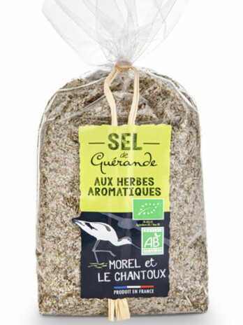 Sel de Guérande aux herbes aromatiques – 250g – Sachet - Morel et Le Chantoux L'atelier du Sel, leseldeguerande.fr
