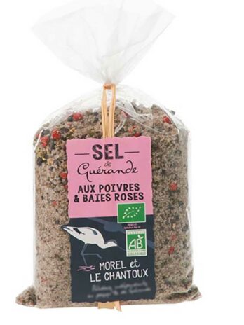 Guerande Sea Salt with Pepper and Pink Peppercorns – 250g Bag
