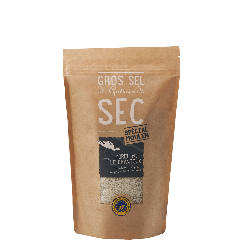 Gros sel de Guérande sec - Spécial moulin, 500g
