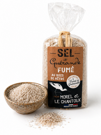 Sel de Guérande fumé au bois de hêtre - Sachet 190g